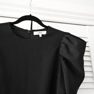 Likely Black Puff Sleeve Jumpsuit